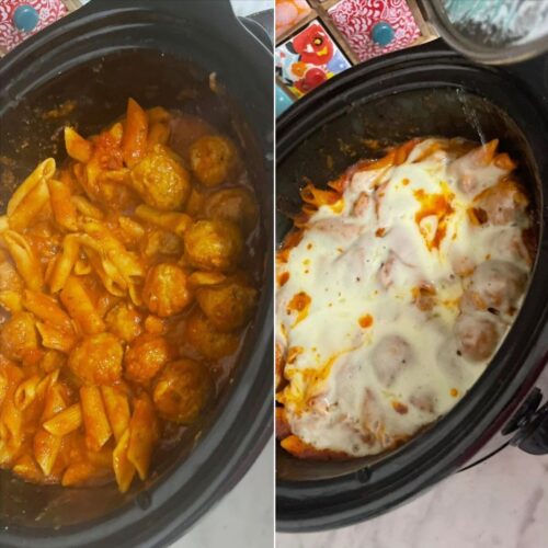 Crockpot Meatball Pasta Delight recipe - Dekomfort