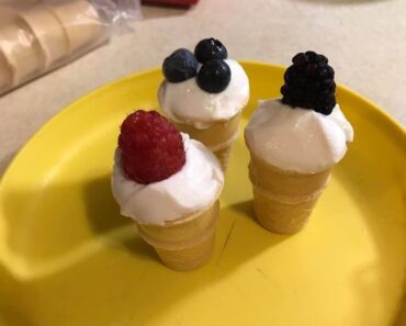 Fun and Healthy Breakfast Idea: “Ice Cream” Cones for Kids!
