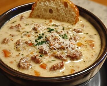 Creamy Parmesan Italian Sausage Soup Recipe