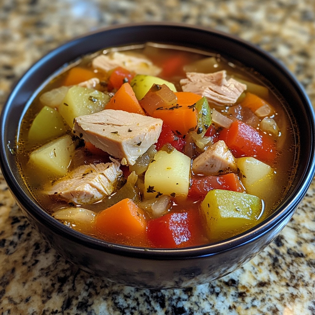 Turkey Vegetable Soup Recipe - Dekomfort